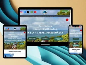 Diseño y desarrollo web con seo local y seo internacional para Doñana Hipica el Pasodoble en Huelva