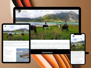 Diseño y desarrollo web con seo internacional para World on Horseback en Francia