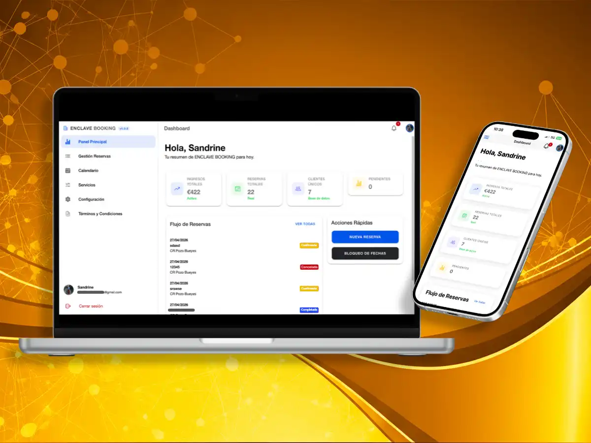Motor de reservas para actividades y alojamientos, casas rurales y apartamentos turísticos | Enclave Studio Digital