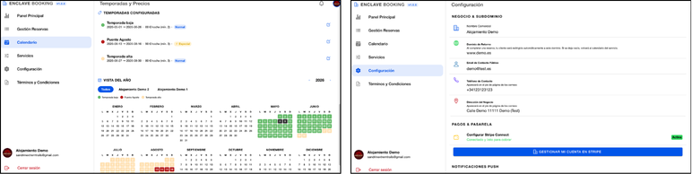 Funcionamiento y uso de Enclave Booking | Motor de reservas online sin comisiones para alojamientos turísticos | hecho por Enclave Studio Digital