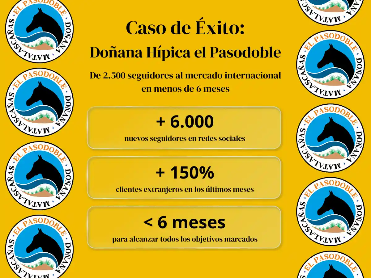Caso de éxito: Doñana Hipica el Pasodoble en Matalascañas, Huelva. Servicios digitales para hacer crecer tu negocio | Enclave Studio Digital