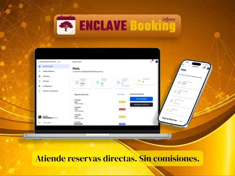 Software de reservas para alojamientos turísticos | Atiende reservas directas y olvídate de perder dinero por las comisiones