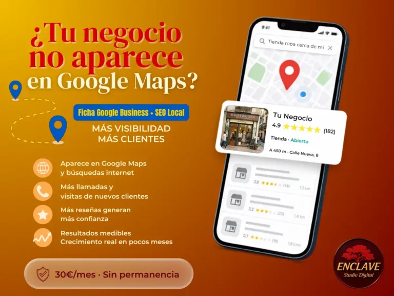 Gestión profesional de Ficha Google Business por Enclave Studio Digital | Posicionamiento SEO local